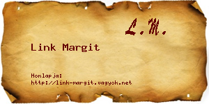 Link Margit névjegykártya